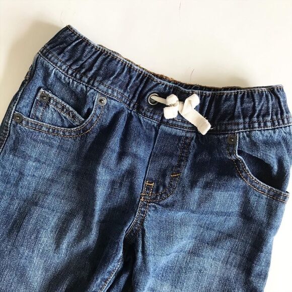 BABygap dark wash pull up jean shorts EUC S (6-7Y) - Picture 2 of 4